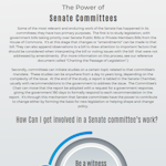 The power of Senate committees